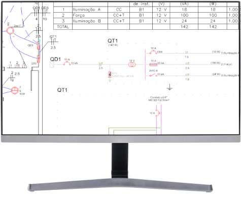 Software para projetos eletricos: dimensionamento de CC