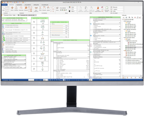 Software para projetos eletricos: geracao de legendas